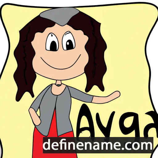 cartoon of the name Avigeya