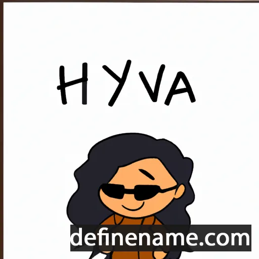 cartoon of the name Aviheya