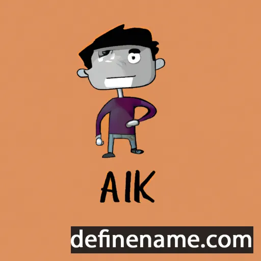 cartoon of the name Avik