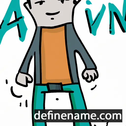 cartoon of the name Avin