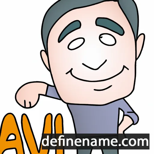 cartoon of the name Avin