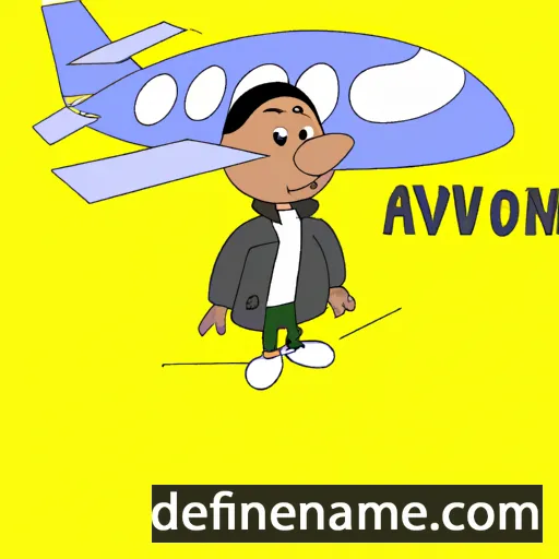 cartoon of the name Avion