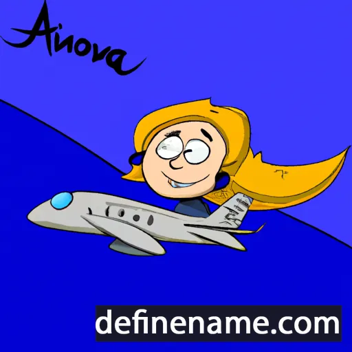 cartoon of the name Aviona