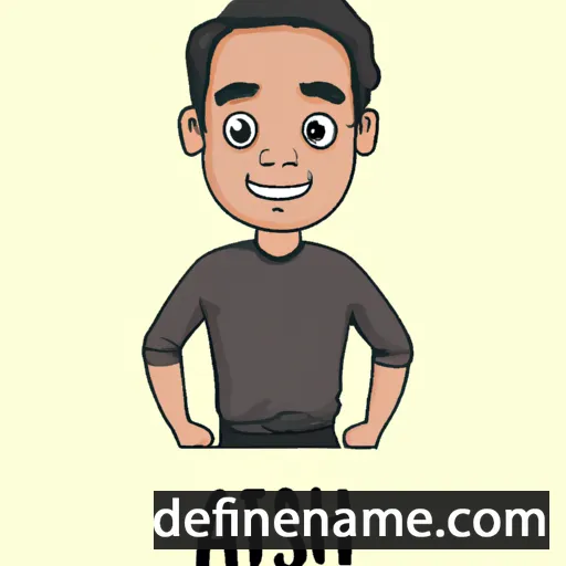 cartoon of the name Avish