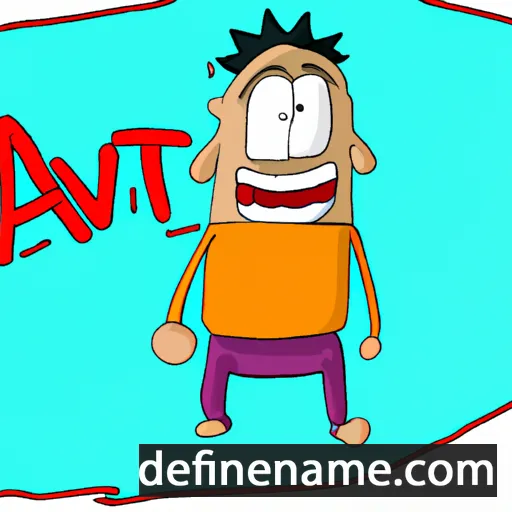 cartoon of the name Avit