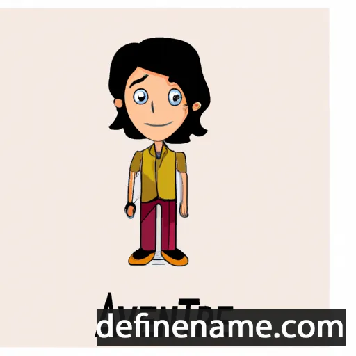 cartoon of the name Avneet