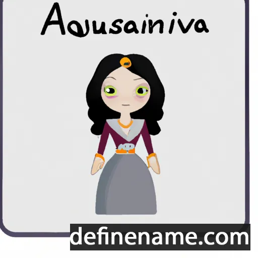 cartoon of the name Avqustina