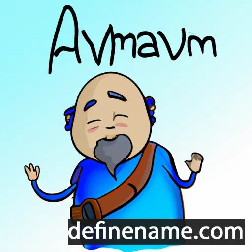 cartoon of the name Avraam