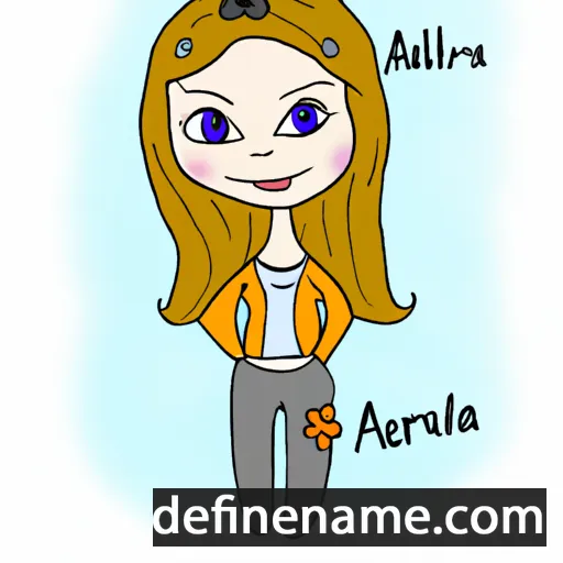 cartoon of the name Avrelia