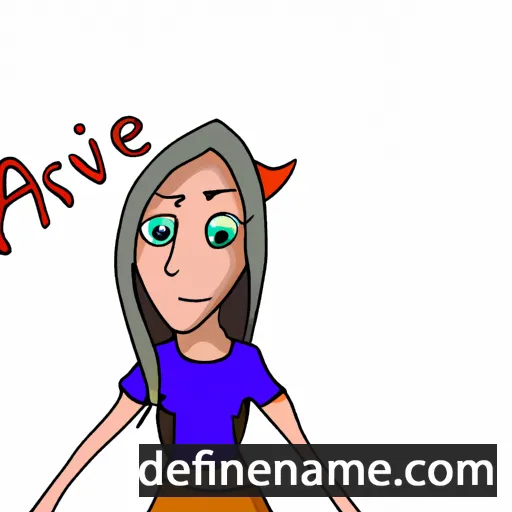 cartoon of the name Avriel