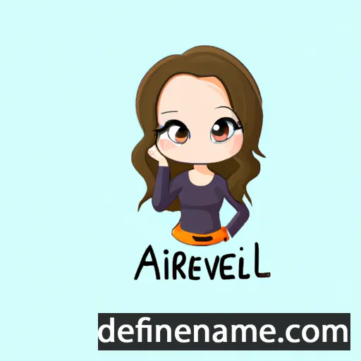 cartoon of the name Avrielle