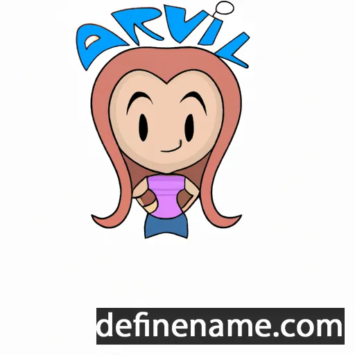 cartoon of the name Avrill