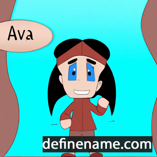 cartoon of the name Avvai