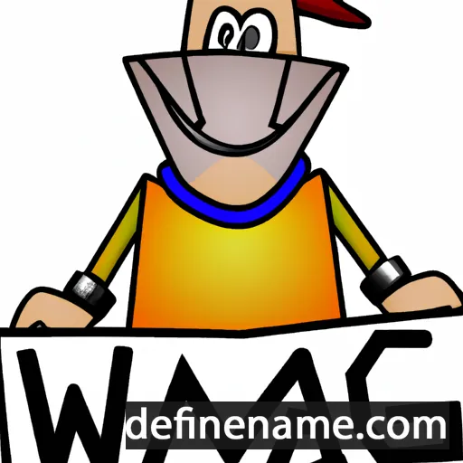 cartoon of the name Awag