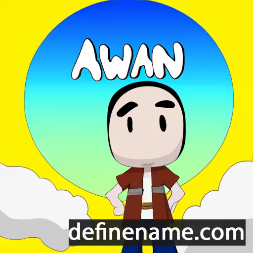 cartoon of the name Awan