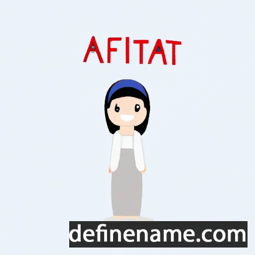 cartoon of the name Awatif