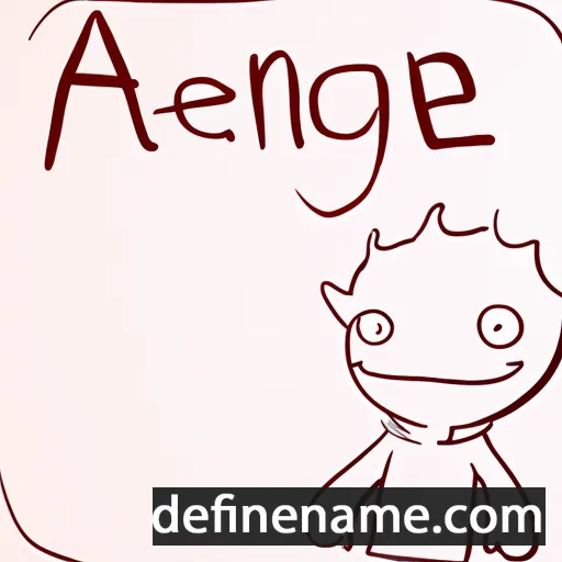 cartoon of the name Awenig