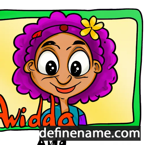 cartoon of the name Awilda