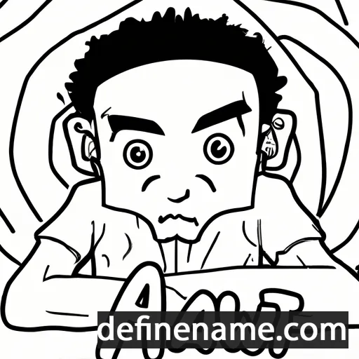 cartoon of the name Awit