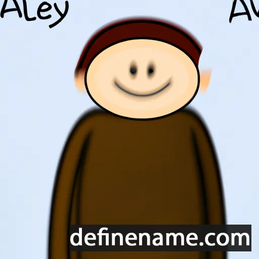 cartoon of the name Awley