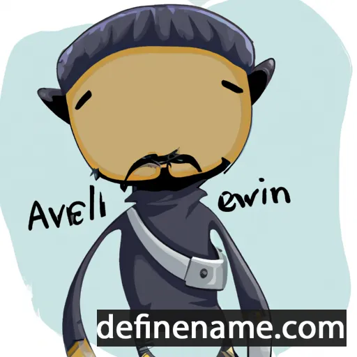 cartoon of the name Awrelijan