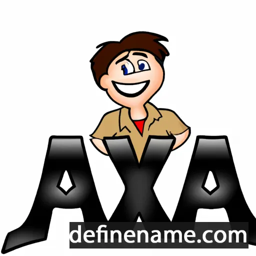 cartoon of the name Axa