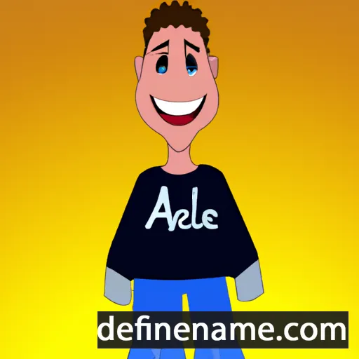 cartoon of the name Axell