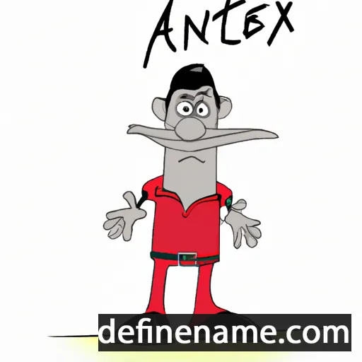 cartoon of the name Axente