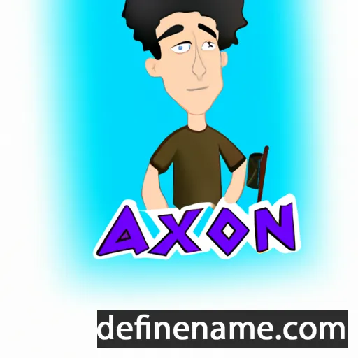 cartoon of the name Axion