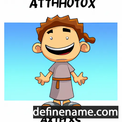 cartoon of the name Axiotheos