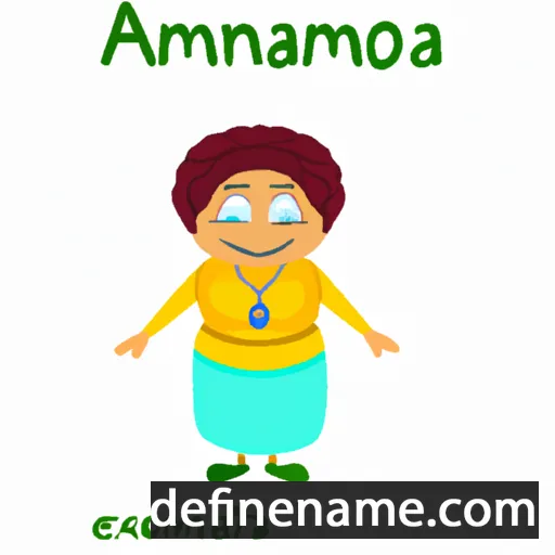 cartoon of the name Axomamma