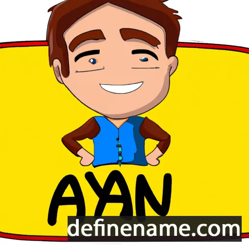 cartoon of the name Ayaan