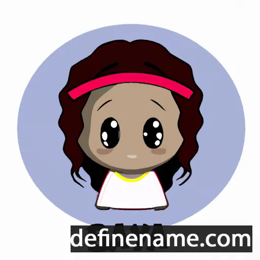 cartoon of the name Ayaba