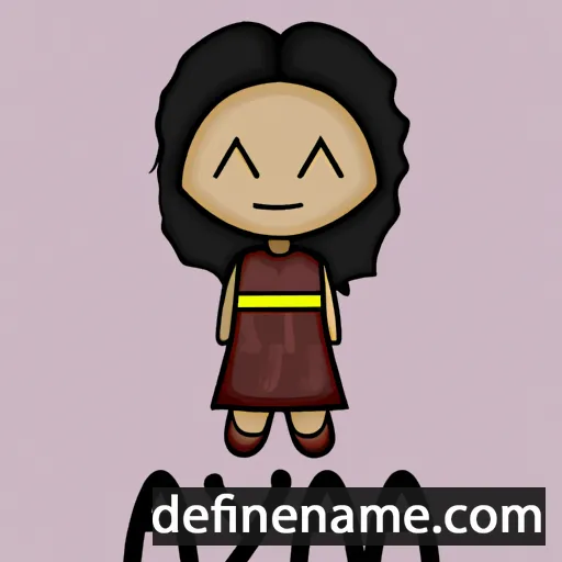 cartoon of the name Ayana