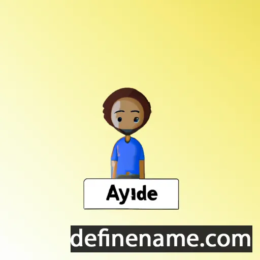 cartoon of the name Ayande