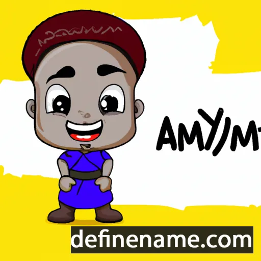 cartoon of the name Ayanmo