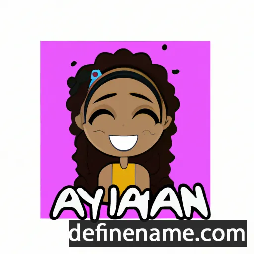 cartoon of the name Ayannah