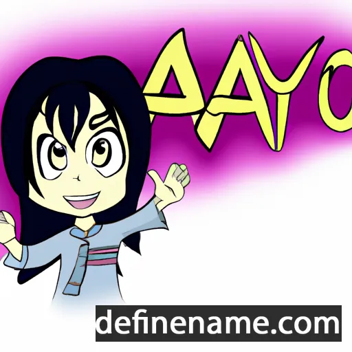 cartoon of the name Ayao