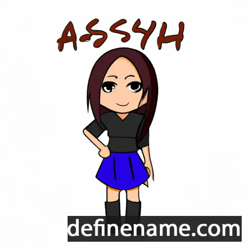 cartoon of the name Ayashi