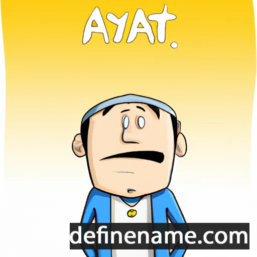 cartoon of the name Ayat