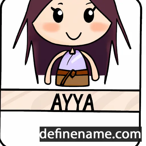 cartoon of the name Ayata