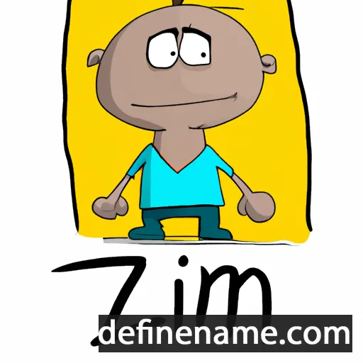 cartoon of the name Əzim