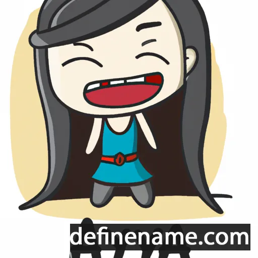 cartoon of the name Ayaya