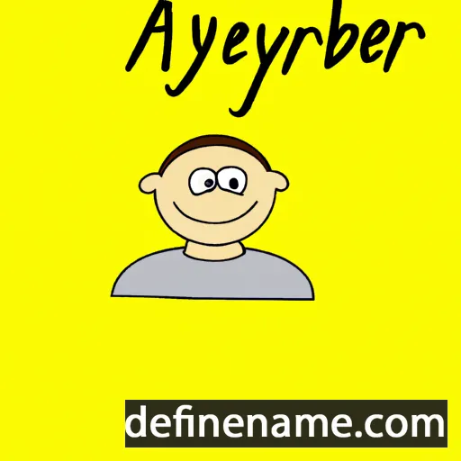 cartoon of the name Aybergen