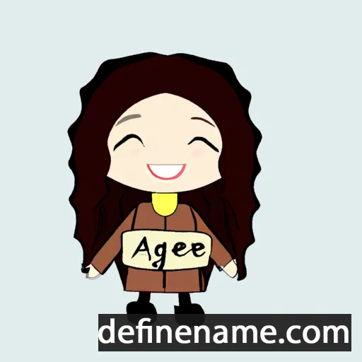 cartoon of the name Aybige