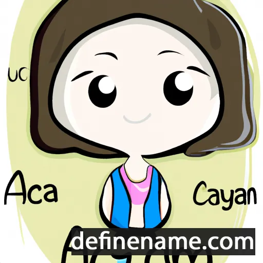 cartoon of the name Aycan