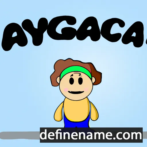 cartoon of the name Aycayaq