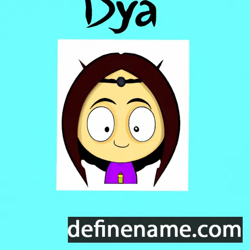 cartoon of the name Aydah