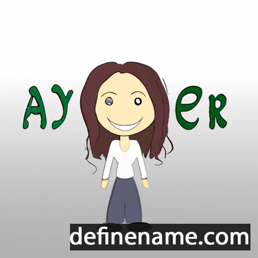 cartoon of the name Ayfer