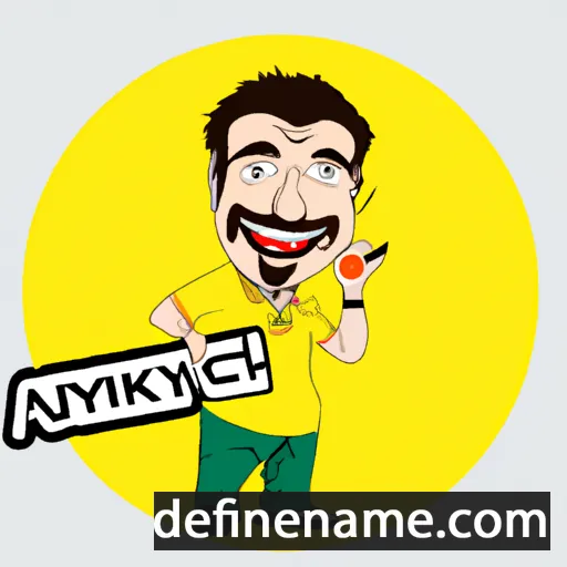 cartoon of the name Aygobek